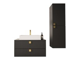 Badezimmer-Set Merced R104 (Schwarz)