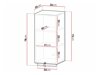 Wandhängeschrank für Badezimmer Merced E105 (Weiss)
