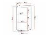 Wandhängeschrank für Badezimmer Merced E105 (Grau)