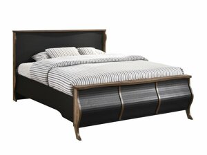 Κρεβάτι Mesa 349 (Παλαιωμένη βελανιδιά + Μαύρο δρυς)