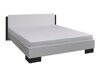 Κρεβάτι Murrieta 110 (Άσπρο + Γυαλιστερό μαύρο)