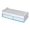 Cama Akron A114 (Blanco + Turquesa)