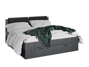 Кровать Austin J110 (Серый дуб + Чёрный)