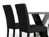 Маса и столове за трапезария Scandinavian Choice 687 (Тъмно сив)