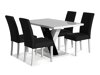 Маса и столове за трапезария Scandinavian Choice 687 (Тъмно сив + Бял)