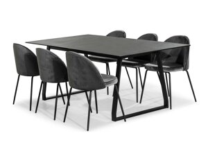 Маса и столове за трапезария Concept 55 153 (Сив)