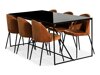 Маса и столове за трапезария Concept 55 155 (Оранжев + Черен)