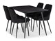 Маса и столове за трапезария Parkland 221 (Черен)