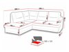 Stūra dīvāns Lincoln 170 (Zetta 291)