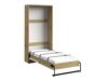 Κρεβάτι - ντουλάπα Akron L114 (Artisan βελανιδιά + Γυαλιστερό λευκό + Γκρι)