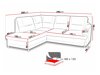 Stūra dīvāns Lincoln 170 (Zetta 305)