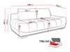 Καναπές κρεβάτι Lincoln 181 (Zetta 305)