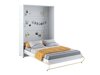 Cama plegable Concept Pro Lenart AH109 (Blanco + Blanco brillante)