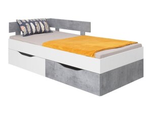 Krevet Omaha J114 (Bijela + Boja betona)