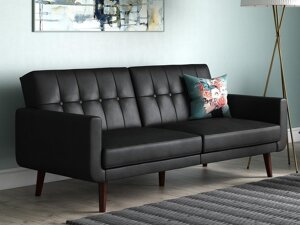Καναπές κρεβάτι Tulsa 117 (Μαύρο)