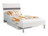 Κρεβάτι Nashville A101 (Άσπρο + Γυαλιστερό λευκό + Γυαλιστερό γκρι)