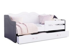 Κρεβάτι Aurora 148 (Άσπρο + Γκρι)