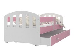 Кровать Aurora 133 (Белый Розовый)