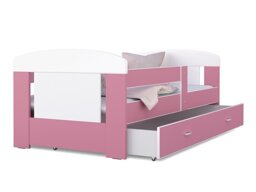 Κρεβάτι Aurora A100 (Τριανταφυλλί + Άσπρο)