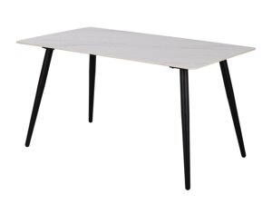 Τραπέζι Oakland 781 (Άσπρο + Μαύρο)