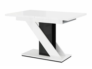 Asztal Goodyear 105 (Fényes fehér + Fényes fekete)