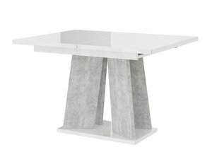 Table Goodyear 107 (Blanc brillant + Béton)