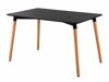 Τραπέζι Mesa 358 (Μαύρο + Ανοιχτό χρώμα ξύλου)