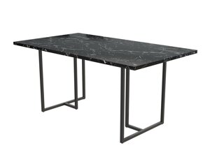 Asztal CosmoLiving by Cosmopolitan 122 (Fekete + Fekete márvány)
