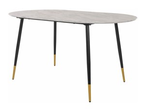 Mesa Denton 483 (Negro + Mármol gris)