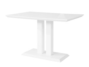 Τραπέζι Denton 874 (Άσπρο + Γυαλιστερό λευκό)