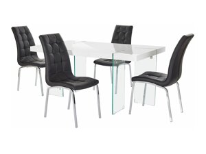 Маса и столове за трапезария Denton 1110 (Черен)