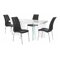 Conjunto de comedor Denton 1110 (Negro)