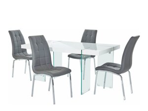 Маса и столове за трапезария Denton 1110 (Сив)