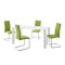 Маса и столове за трапезария Denton 1130 (Бял + Зелен)