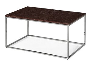 Klubska mizica Concept 55 150 (Rdeči marmor + Srebrna)
