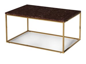 Žurnālu galdiņš Concept 55 150 (Sarkanais marmors + Misiņš)