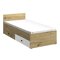 Cama Akron L113 (Roble Artisan + Blanco + Negro)