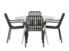 Conjunto de mesa y sillas Dallas 3780 (Negro)