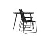 Asztal és szék garnitúra Dallas 3782 (Fekete)
