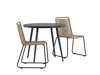 Tisch und Stühle Dallas 3782 (Hellbraun + Schwarz)