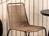 Stol i stolice set Dallas 3782 (Svijetlo smeđa + Crna)