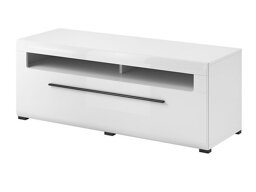 TV-Tisch Austin H103 (Weiß + Weiß glänzend)