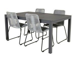 Laua ja toolide komplekt Dallas 3783 (Hall + Must)