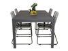 Tisch und Stühle Dallas 3783 (Grau + Schwarz)