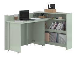Mesa de escritório para cantos Concept Pro Lenart AH102 (Verde claro)