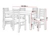 Маса и столове за трапезария Victorville 261 (Бял)