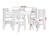 Маса и столове за трапезария Victorville 261 (Сонома дъб)