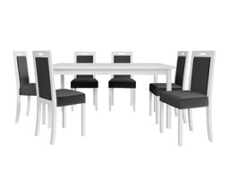 Маса и столове за трапезария Victorville 262 (Бял)