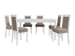 Маса и столове за трапезария Victorville 262 (Бял)