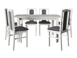Маса и столове за трапезария Victorville 273 (Бял)